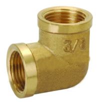 1" Brass F x F Elbow - Click Image to Close